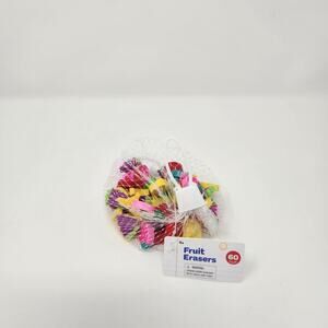 Fruit Mini Erasers 60 Count
